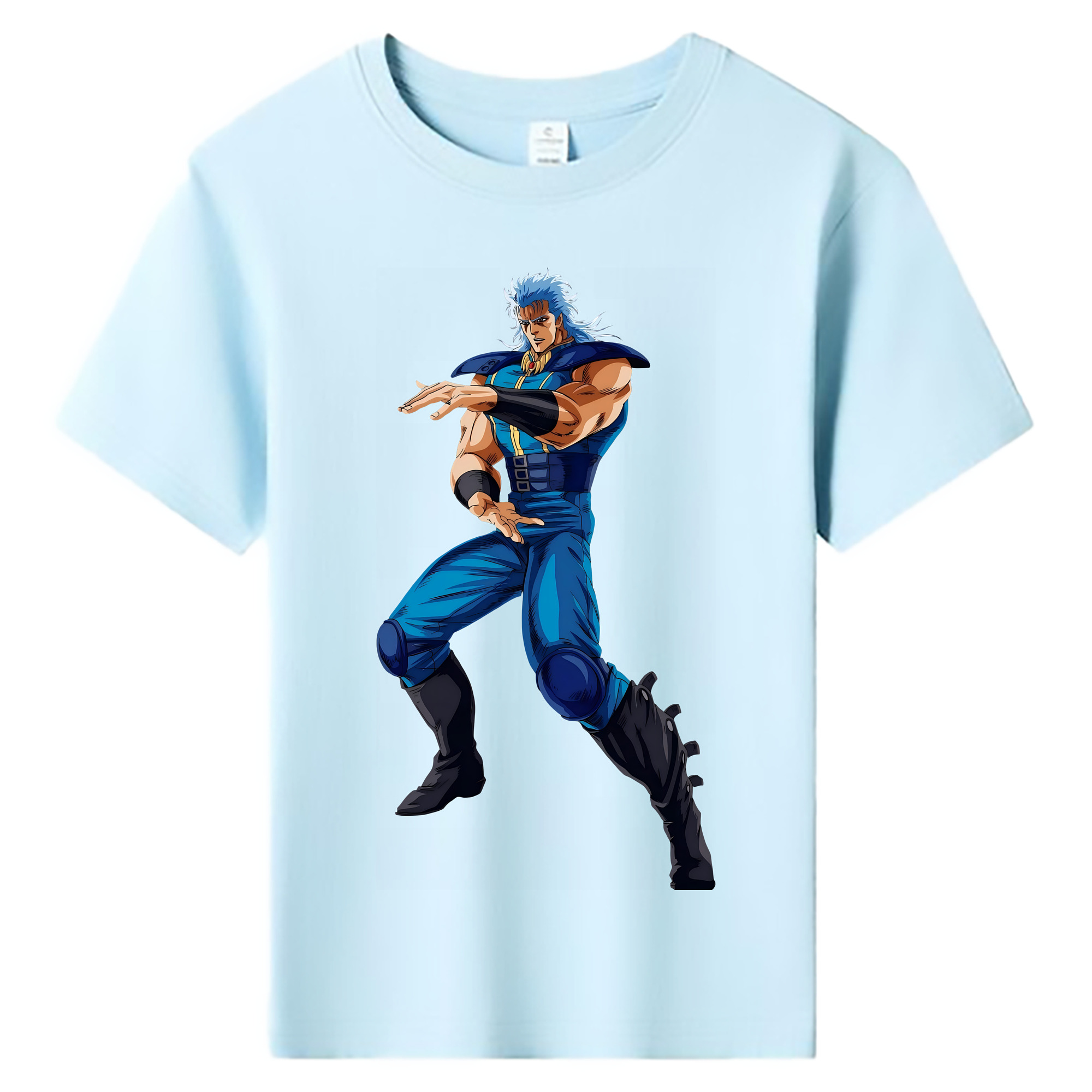 北斗の拳 Fist of the North Star 綿100％キッズTシャツ（フロントプリント）